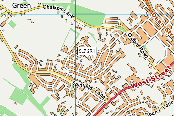 SL7 2RH map - OS VectorMap District (Ordnance Survey)