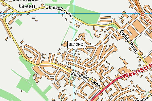 SL7 2RQ map - OS VectorMap District (Ordnance Survey)