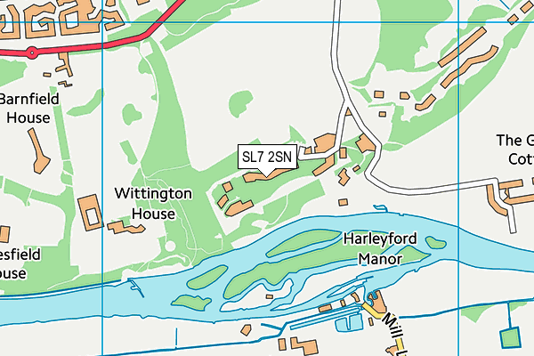 SL7 2SN map - OS VectorMap District (Ordnance Survey)
