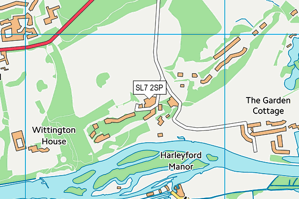 Harleyford Golf Club map (SL7 2SP) - OS VectorMap District (Ordnance Survey)