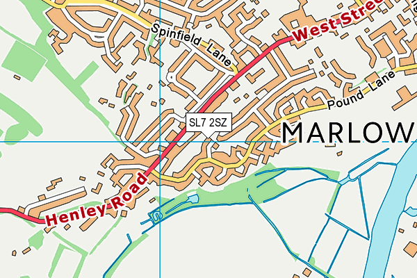 SL7 2SZ map - OS VectorMap District (Ordnance Survey)