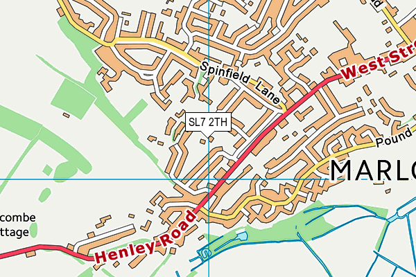 SL7 2TH map - OS VectorMap District (Ordnance Survey)