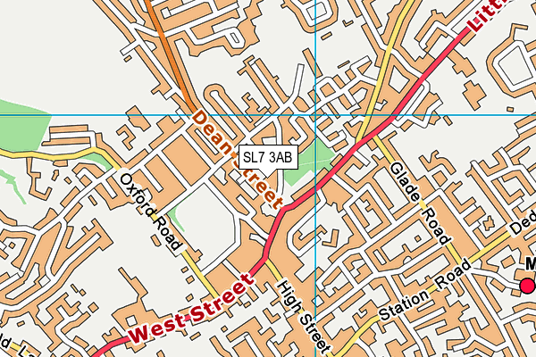 SL7 3AB map - OS VectorMap District (Ordnance Survey)