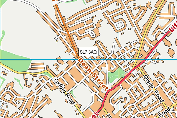 SL7 3AQ map - OS VectorMap District (Ordnance Survey)