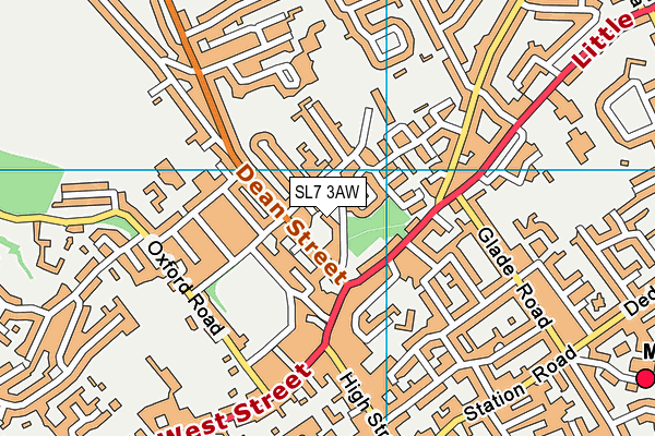 SL7 3AW map - OS VectorMap District (Ordnance Survey)