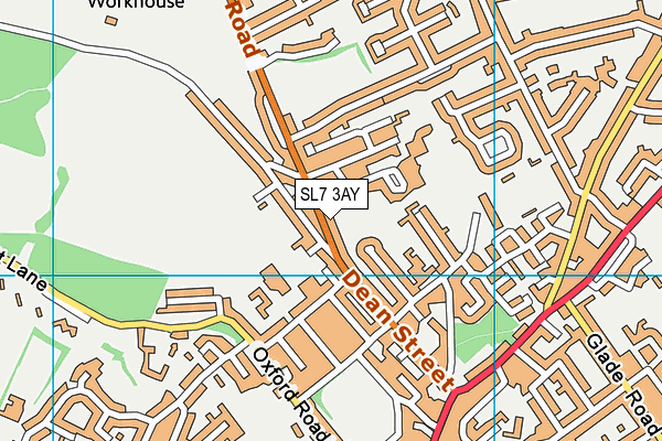 SL7 3AY map - OS VectorMap District (Ordnance Survey)