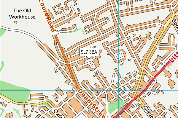 SL7 3BA map - OS VectorMap District (Ordnance Survey)