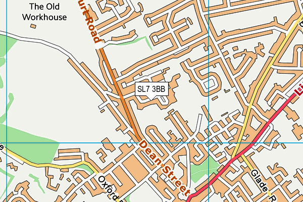 SL7 3BB map - OS VectorMap District (Ordnance Survey)