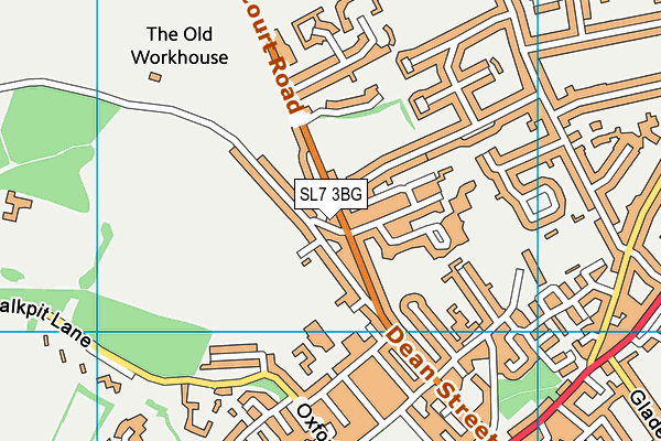 SL7 3BG map - OS VectorMap District (Ordnance Survey)