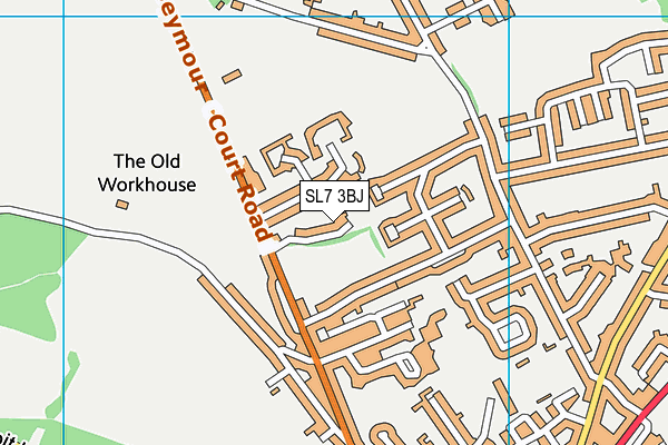SL7 3BJ map - OS VectorMap District (Ordnance Survey)
