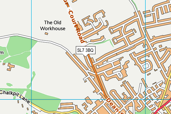 SL7 3BQ map - OS VectorMap District (Ordnance Survey)