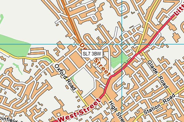 SL7 3BW map - OS VectorMap District (Ordnance Survey)