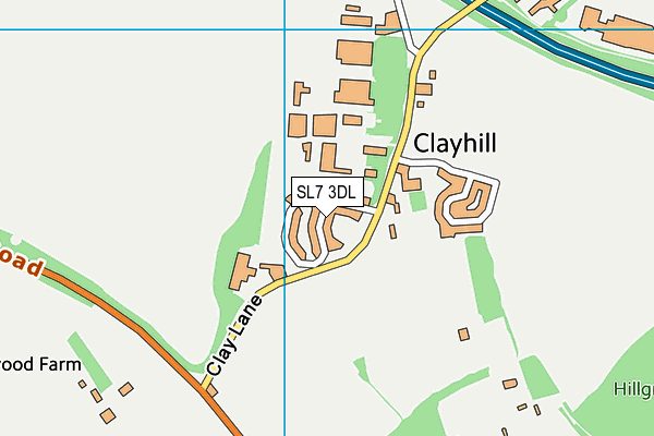 SL7 3DL map - OS VectorMap District (Ordnance Survey)