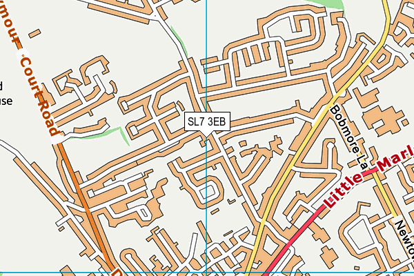 SL7 3EB map - OS VectorMap District (Ordnance Survey)