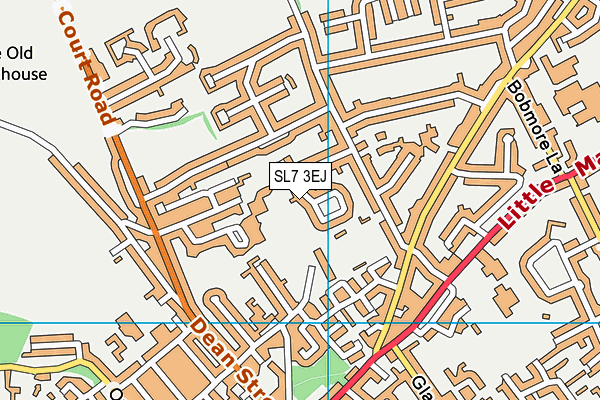 SL7 3EJ map - OS VectorMap District (Ordnance Survey)