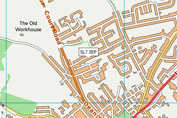 SL7 3EP map - OS VectorMap District (Ordnance Survey)
