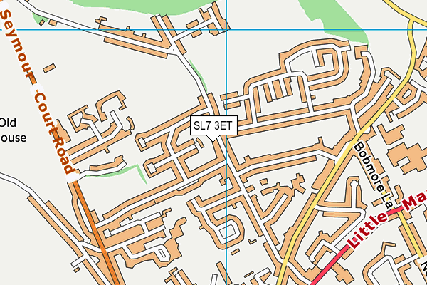 SL7 3ET map - OS VectorMap District (Ordnance Survey)