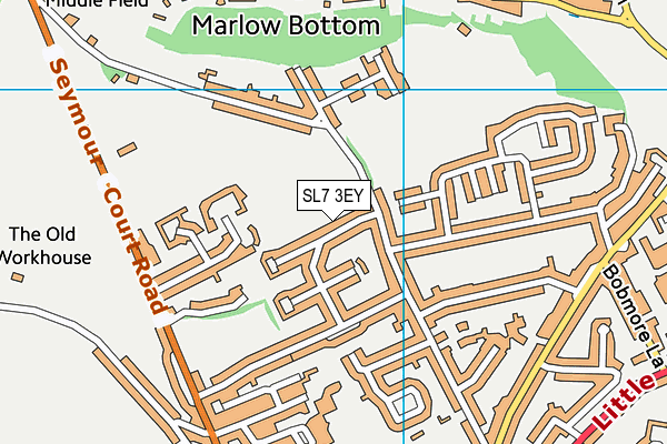 SL7 3EY map - OS VectorMap District (Ordnance Survey)