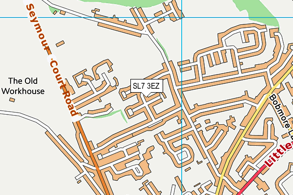 SL7 3EZ map - OS VectorMap District (Ordnance Survey)