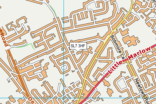 SL7 3HF map - OS VectorMap District (Ordnance Survey)