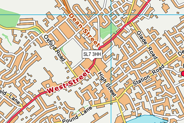 SL7 3HH map - OS VectorMap District (Ordnance Survey)