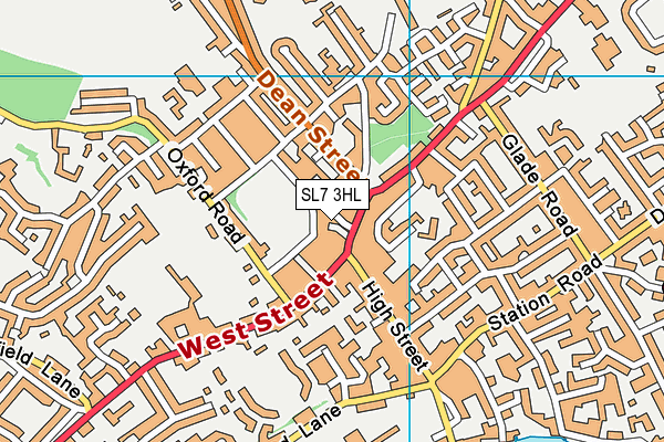 SL7 3HL map - OS VectorMap District (Ordnance Survey)
