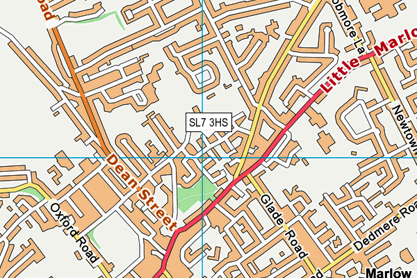 SL7 3HS map - OS VectorMap District (Ordnance Survey)