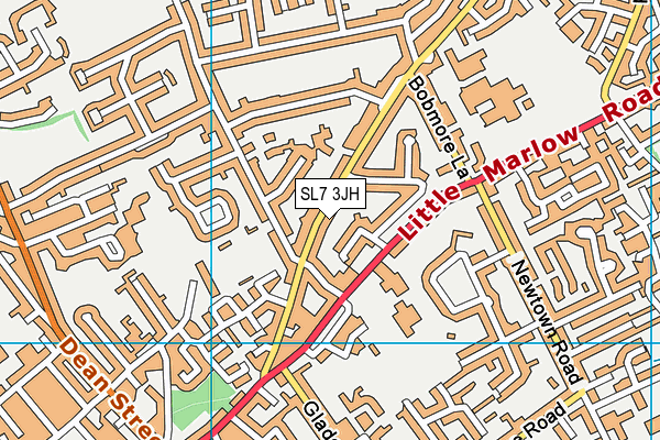 SL7 3JH map - OS VectorMap District (Ordnance Survey)