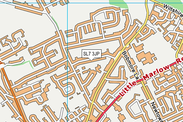 SL7 3JP map - OS VectorMap District (Ordnance Survey)
