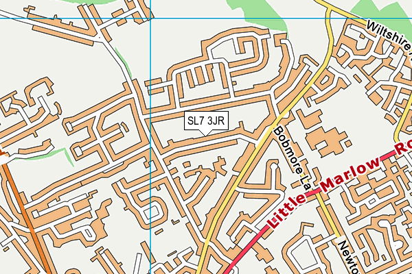 SL7 3JR map - OS VectorMap District (Ordnance Survey)