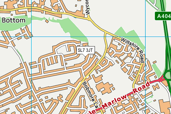 SL7 3JT map - OS VectorMap District (Ordnance Survey)