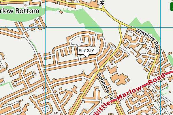 SL7 3JY map - OS VectorMap District (Ordnance Survey)