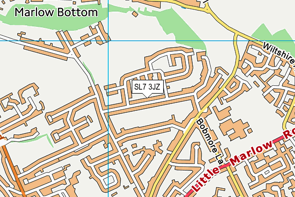SL7 3JZ map - OS VectorMap District (Ordnance Survey)