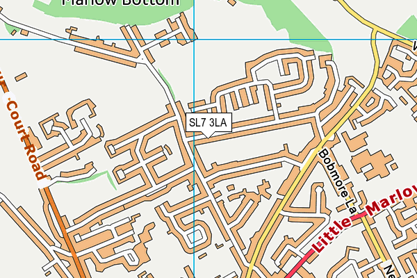 SL7 3LA map - OS VectorMap District (Ordnance Survey)
