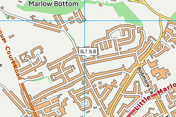 SL7 3LB map - OS VectorMap District (Ordnance Survey)