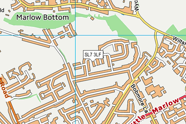 SL7 3LF map - OS VectorMap District (Ordnance Survey)