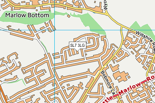 SL7 3LG map - OS VectorMap District (Ordnance Survey)