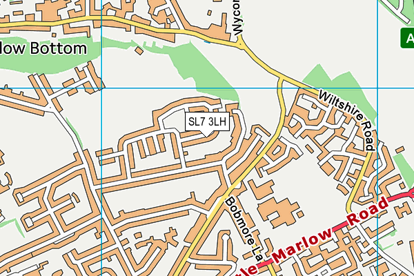 SL7 3LH map - OS VectorMap District (Ordnance Survey)