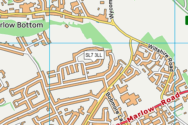 SL7 3LL map - OS VectorMap District (Ordnance Survey)
