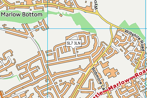 SL7 3LN map - OS VectorMap District (Ordnance Survey)