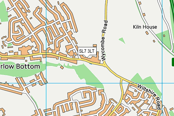 SL7 3LT map - OS VectorMap District (Ordnance Survey)