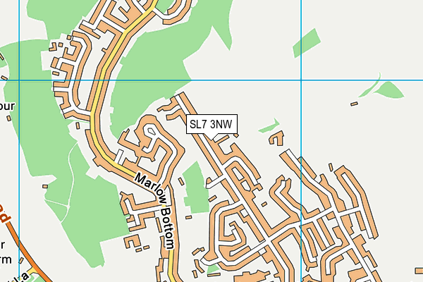 SL7 3NW map - OS VectorMap District (Ordnance Survey)