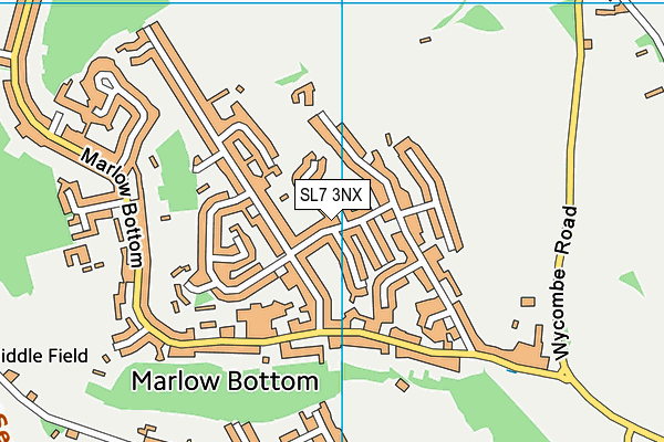 SL7 3NX map - OS VectorMap District (Ordnance Survey)