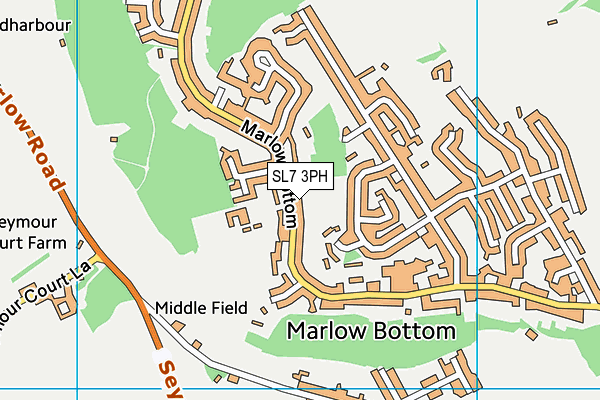 SL7 3PH map - OS VectorMap District (Ordnance Survey)