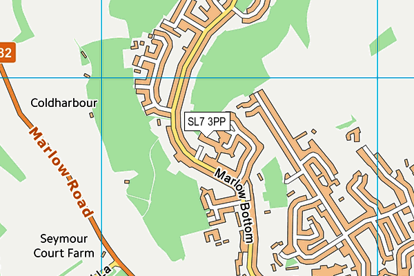 SL7 3PP map - OS VectorMap District (Ordnance Survey)