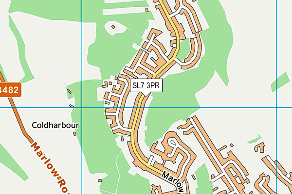 SL7 3PR map - OS VectorMap District (Ordnance Survey)