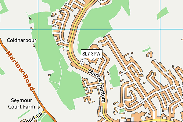 SL7 3PW map - OS VectorMap District (Ordnance Survey)