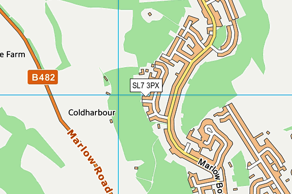 SL7 3PX map - OS VectorMap District (Ordnance Survey)