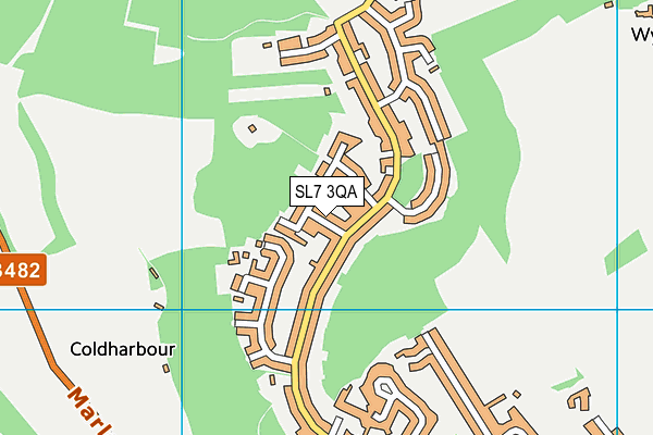 SL7 3QA map - OS VectorMap District (Ordnance Survey)
