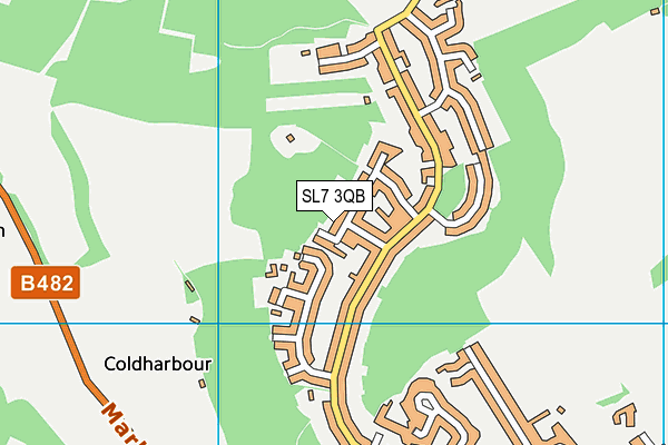 SL7 3QB map - OS VectorMap District (Ordnance Survey)